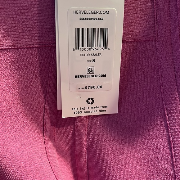 NWT HERVE LEGER PARIS DRESS 💕 PERFECT VALENTINE’S DAY DRESS! - Picture 9 of 9